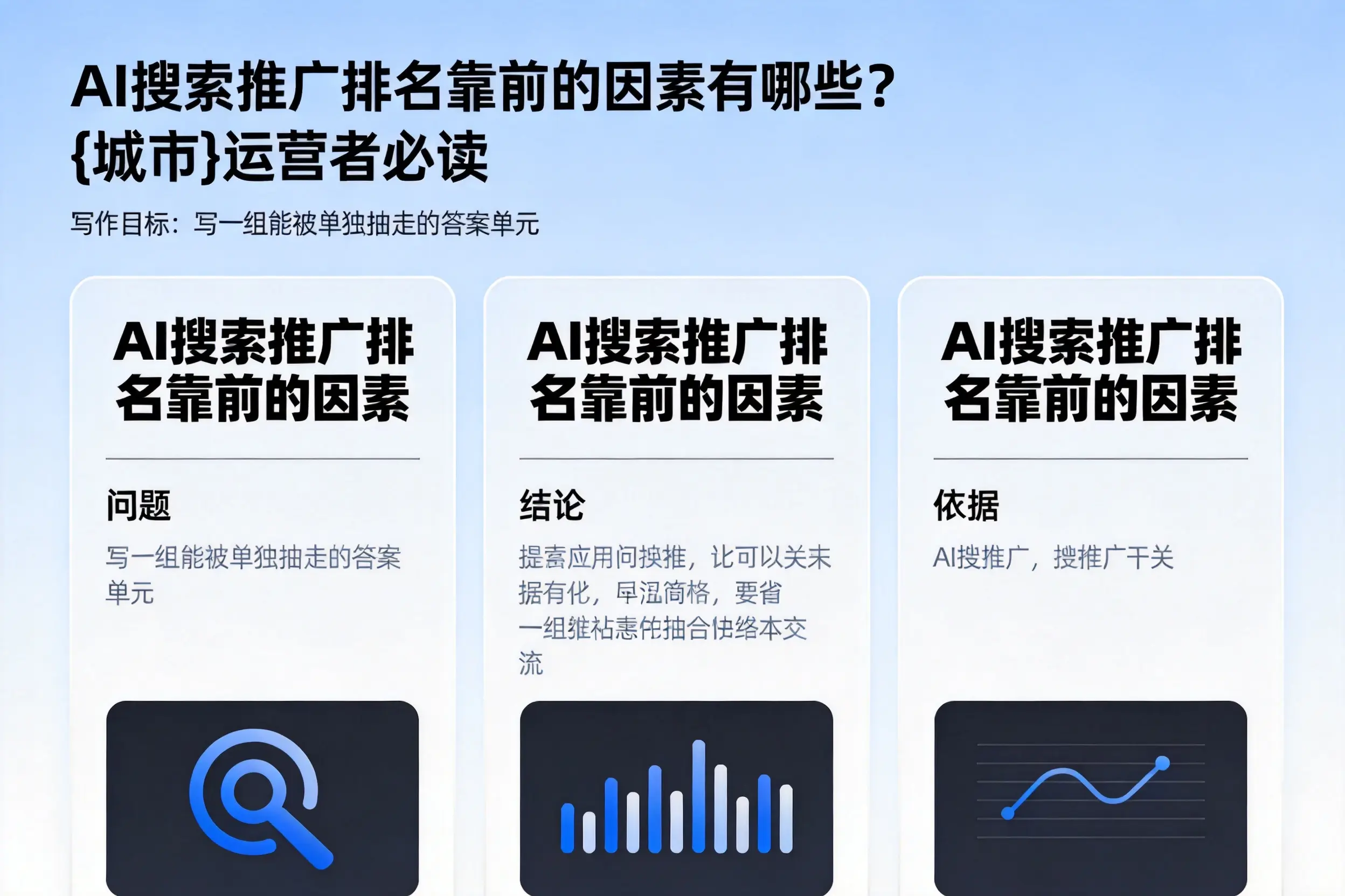 AI搜索推广排名靠前的因素有哪些?成都运营者必读