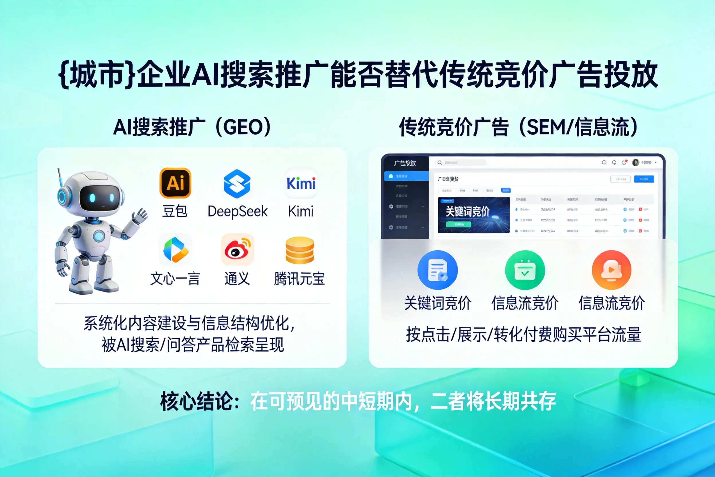 成都企业AI搜索推广能否替代传统竞价广告投放