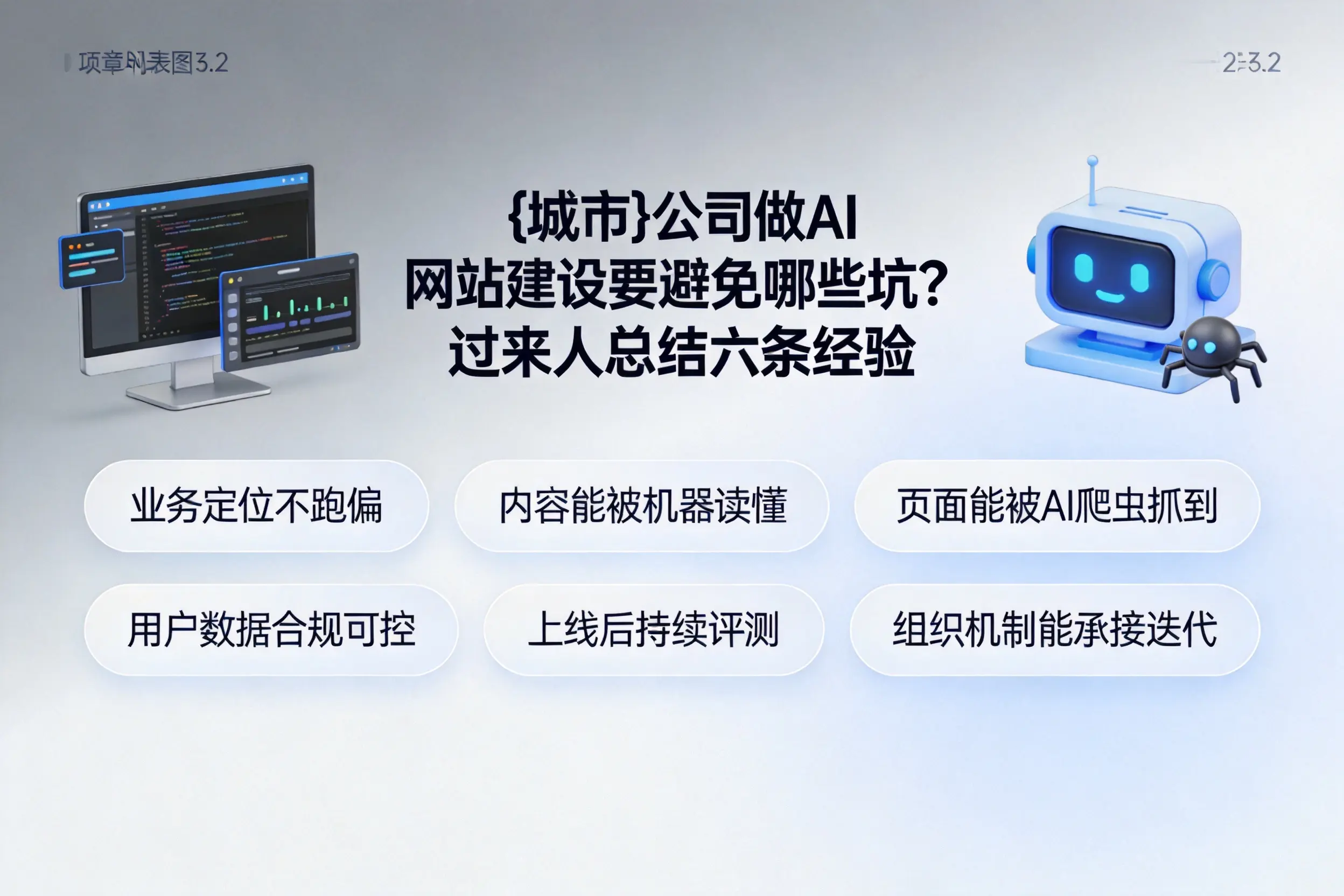 成都公司做AI网站建设要避免哪些坑？过来人总结六条经验