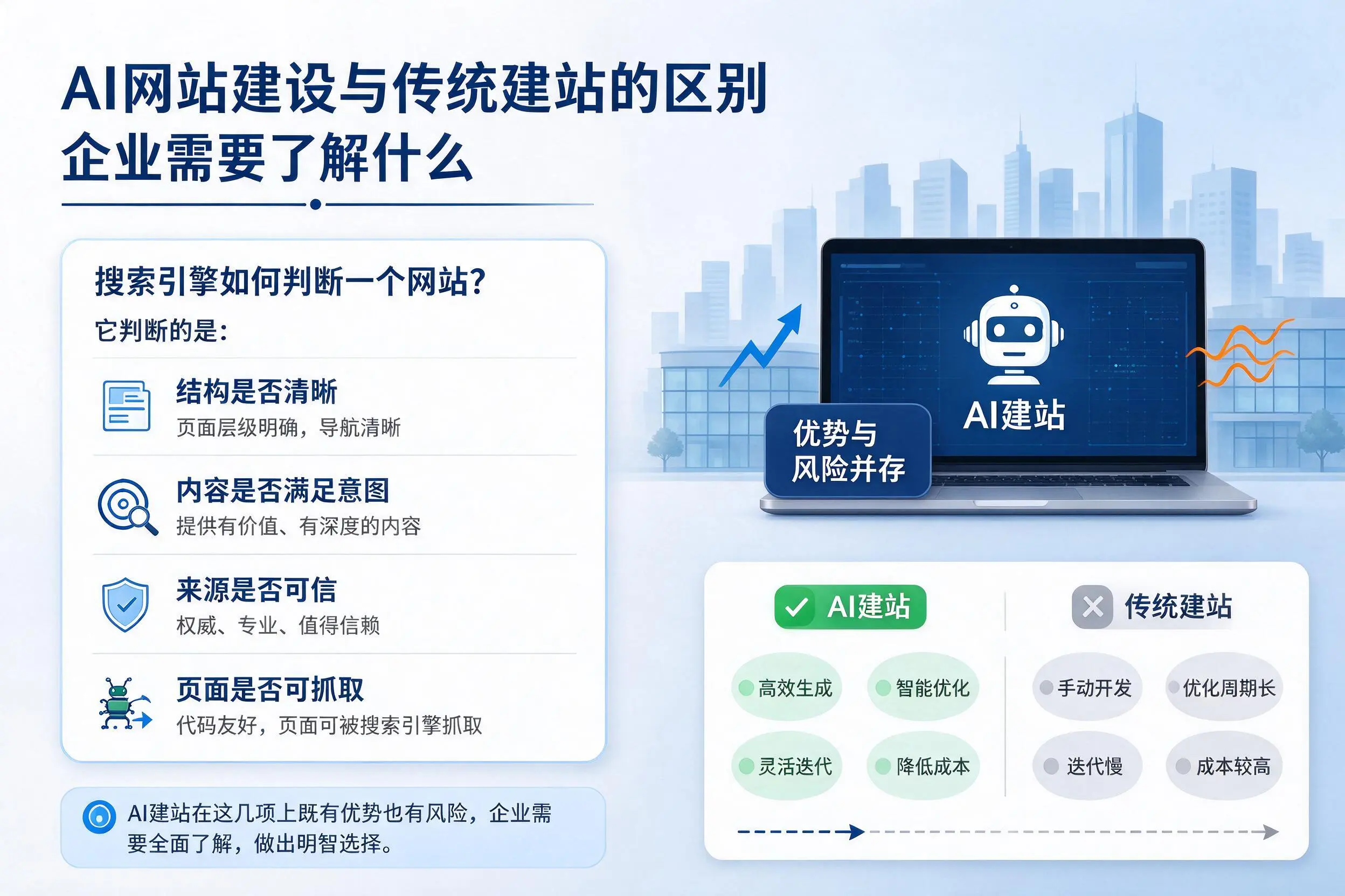AI网站建设与传统建站的区别,成都企业需要了解什么